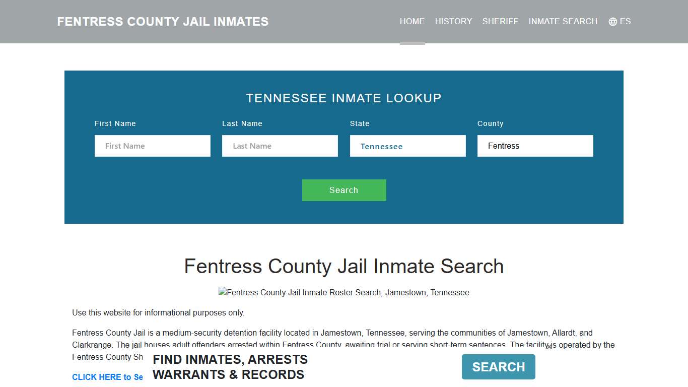 Fentress County Jail Inmate Roster Lookup, Jamestown, TN