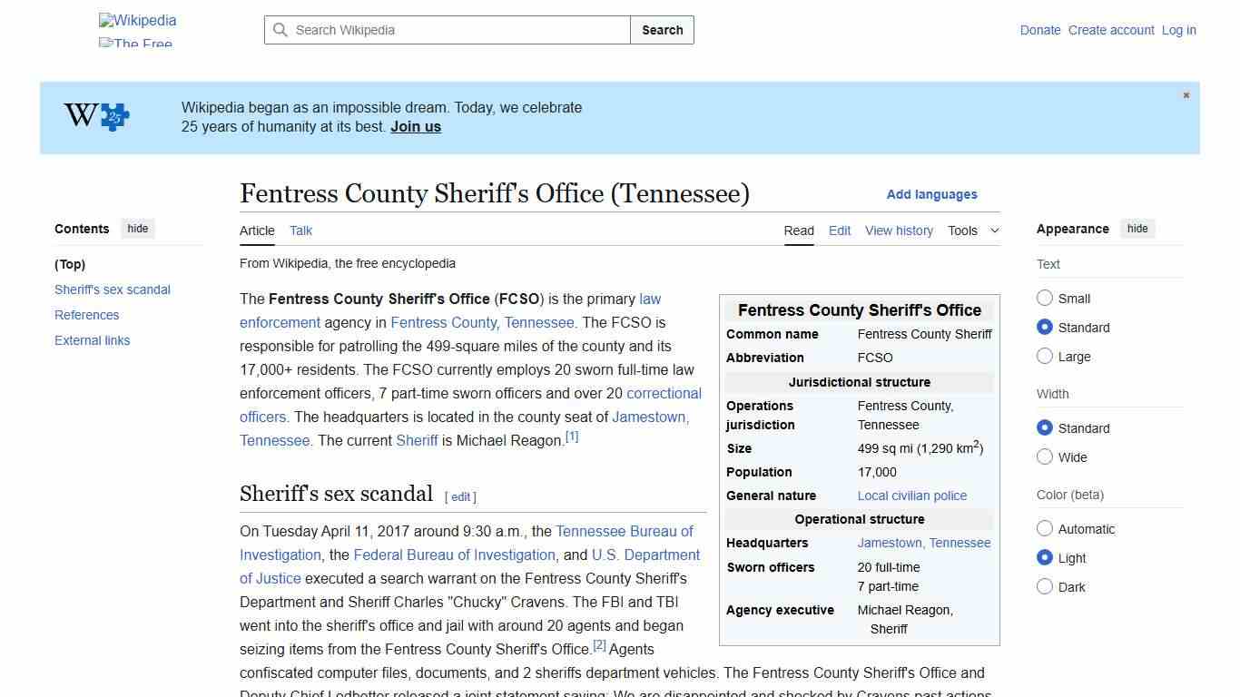 Fentress County Sheriff's Office (Tennessee) - Wikipedia